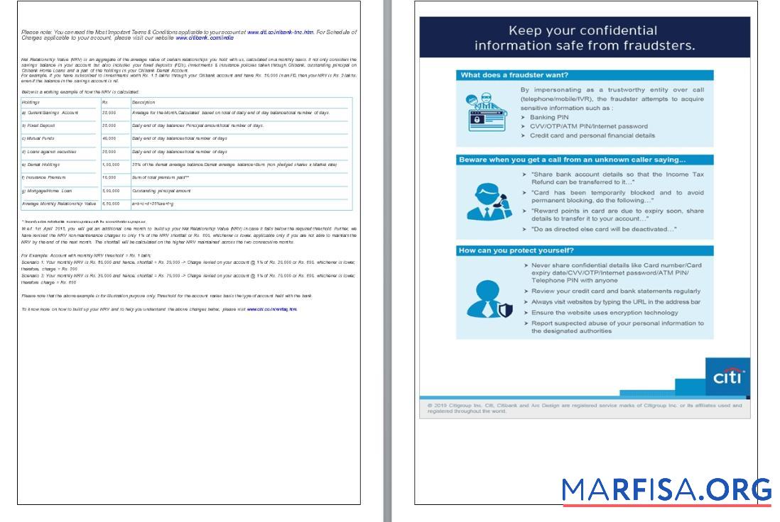 Blank India Citibank bank statement word 6 pages, 5 6 pages example